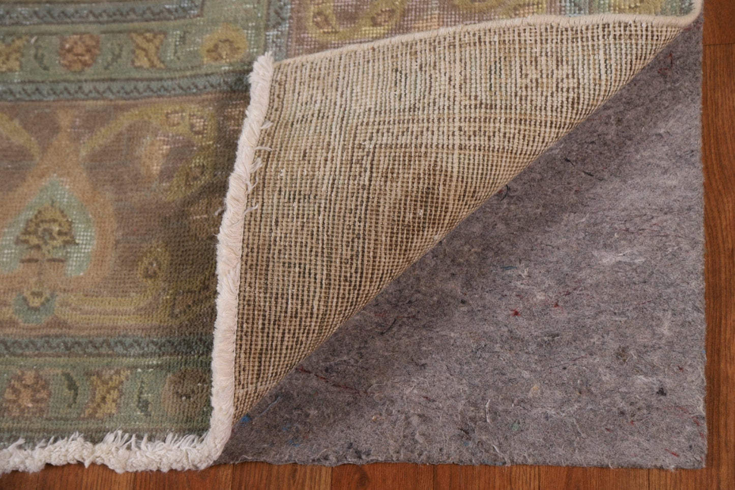 Distressed Over-Dyed Tabriz Persian Area Rug 10x13