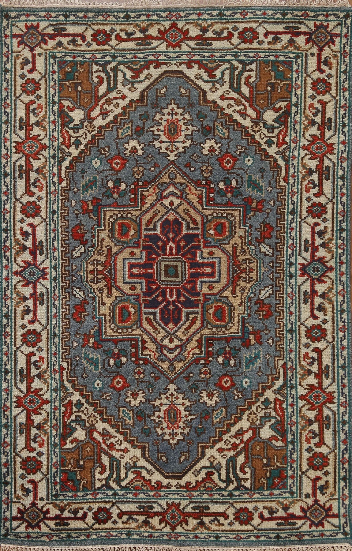 Geometric Heriz Serapi Oriental Area Rug 4x6