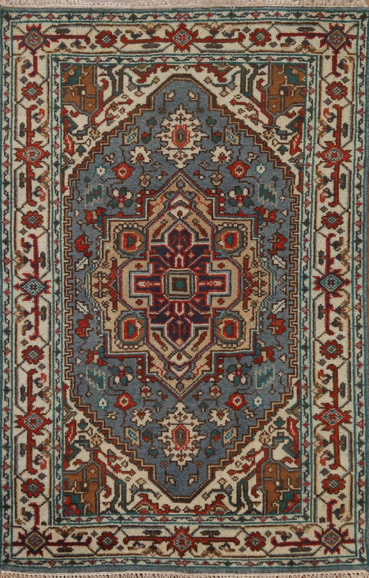 Geometric Heriz Serapi Oriental Area Rug 4x6