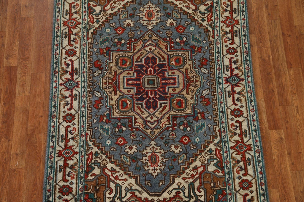 Geometric Heriz Serapi Oriental Area Rug 4x6