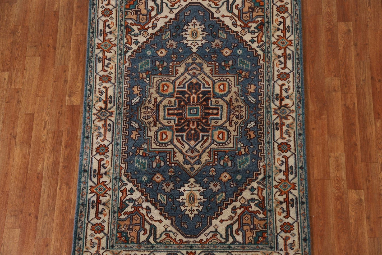 Blue Heriz Serapi Oriental Area Rug 4x6