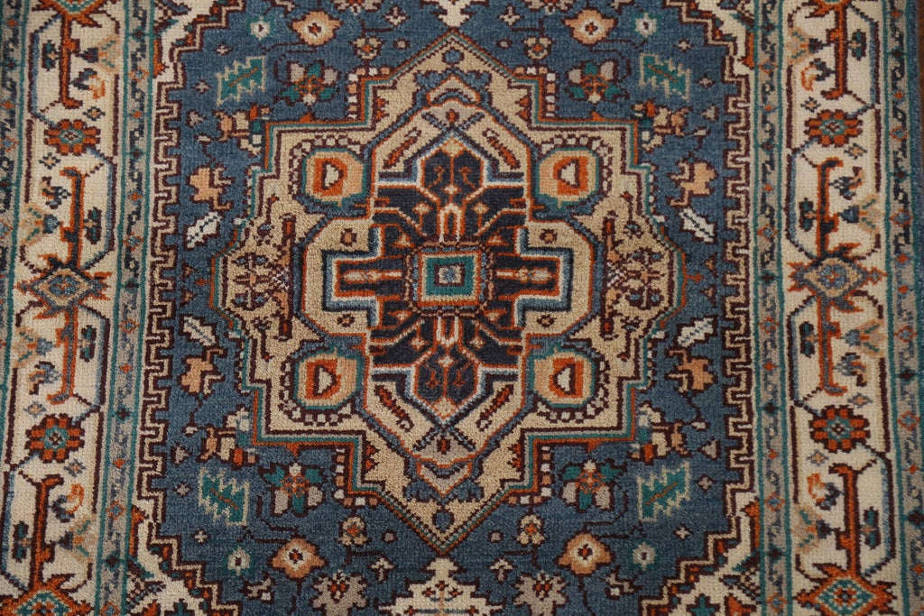 Blue Heriz Serapi Oriental Area Rug 4x6