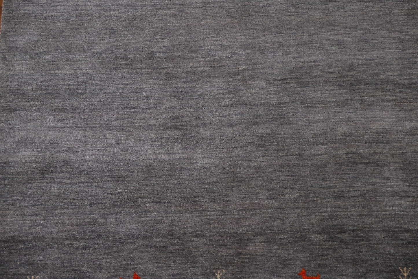 Charcoal Wool Gabbeh Oriental Area Rug 5x6