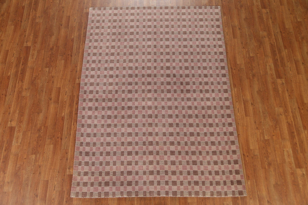 All-Over Gabbeh Wool Area Rug 6x8