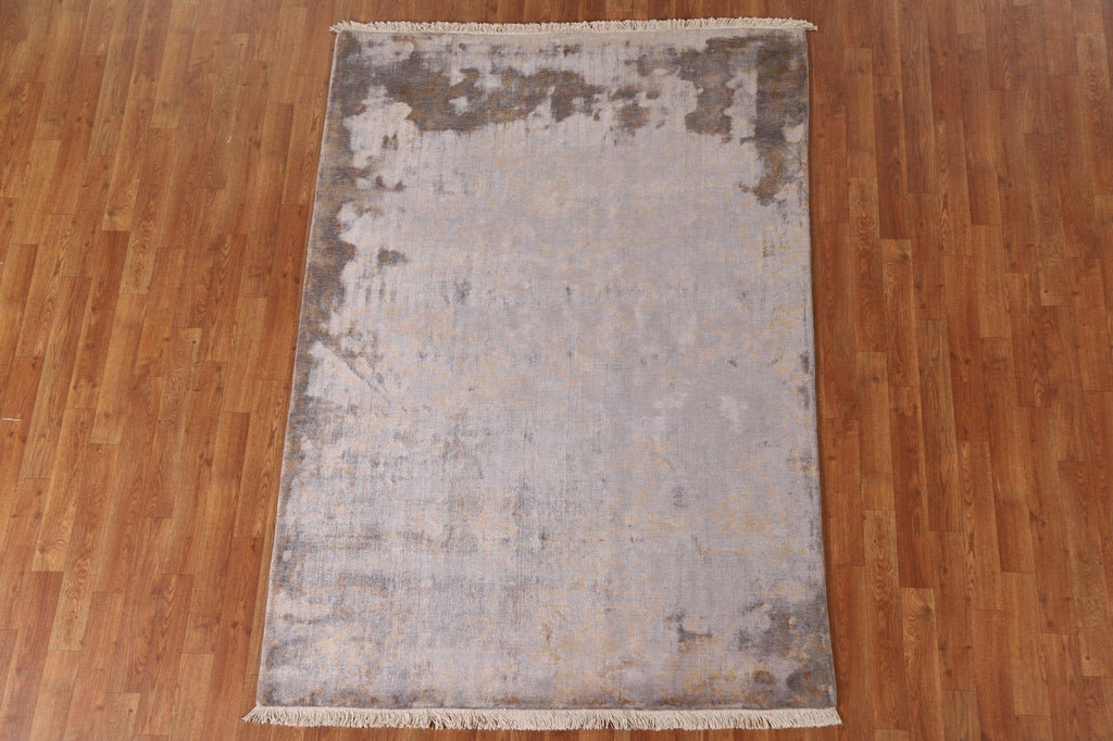 Distressed Look Abstract Area Rug 5x7