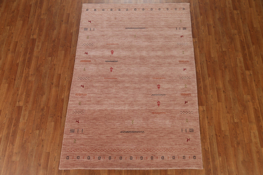 Handmade Gabbeh Oriental Area Rug 5x8