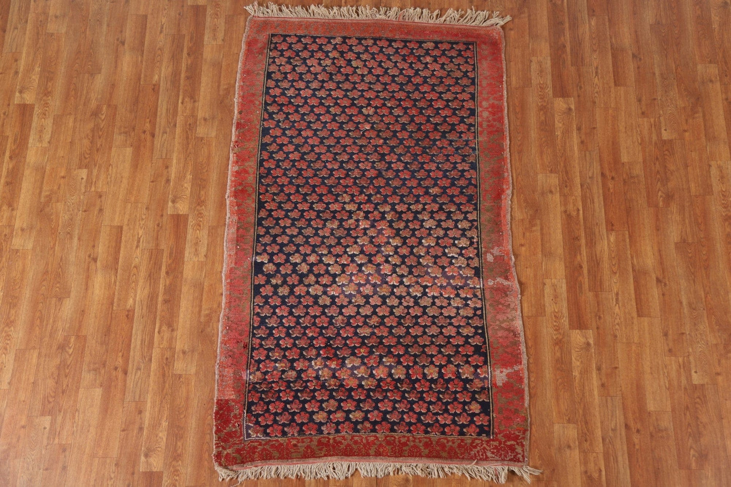 Pre-1900 Antique Vegetable Dye Karabakh Turkish Rug 4x6