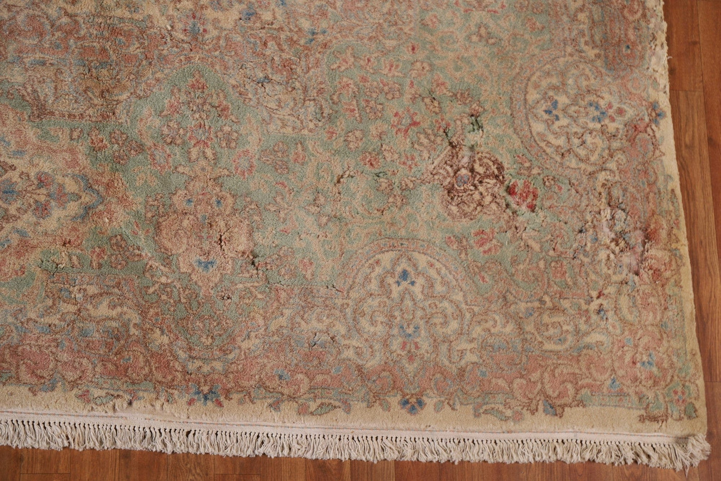 Vegetable Dye Palace Size Kerman Persian Rug 12x18