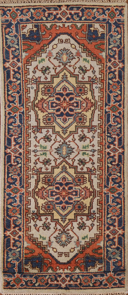 Geometric Heriz Serapi Area Rug 3x6