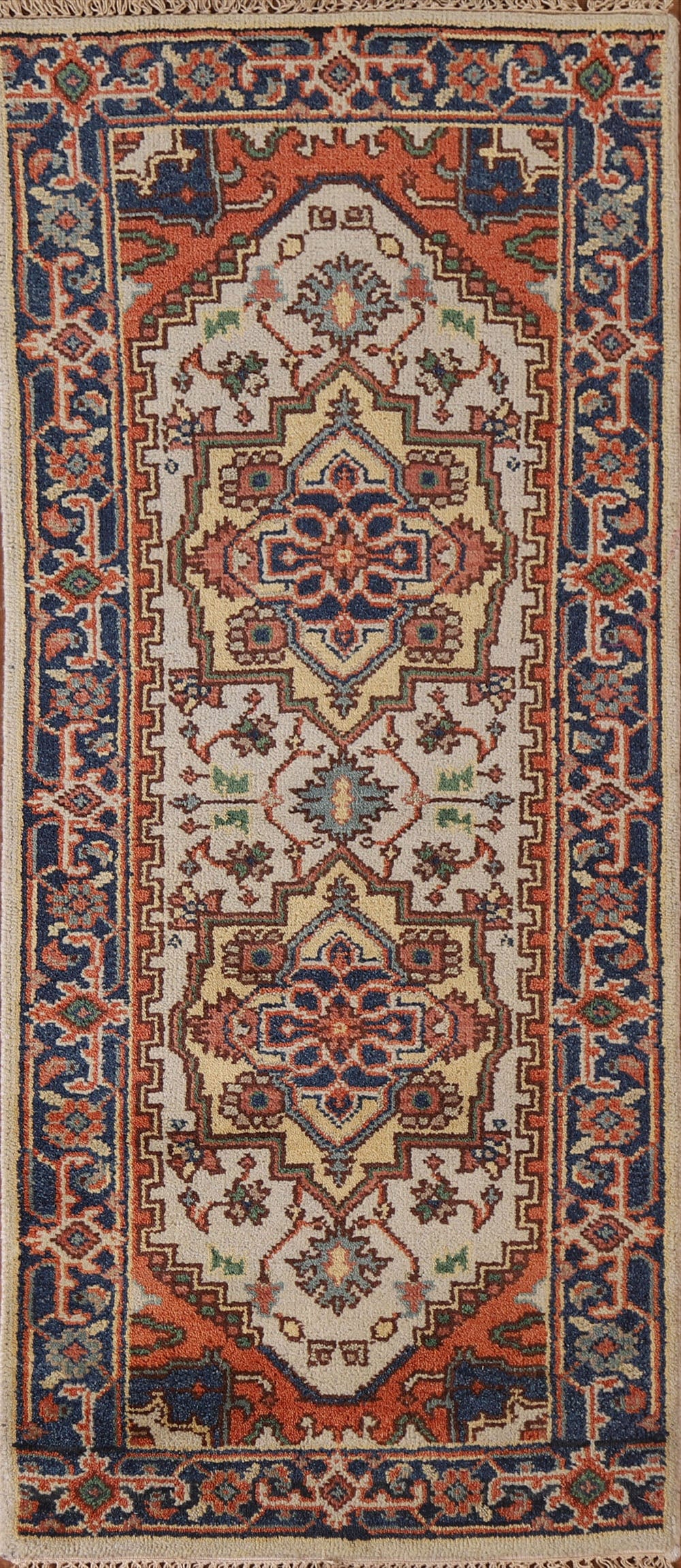 Geometric Heriz Serapi Area Rug 3x6