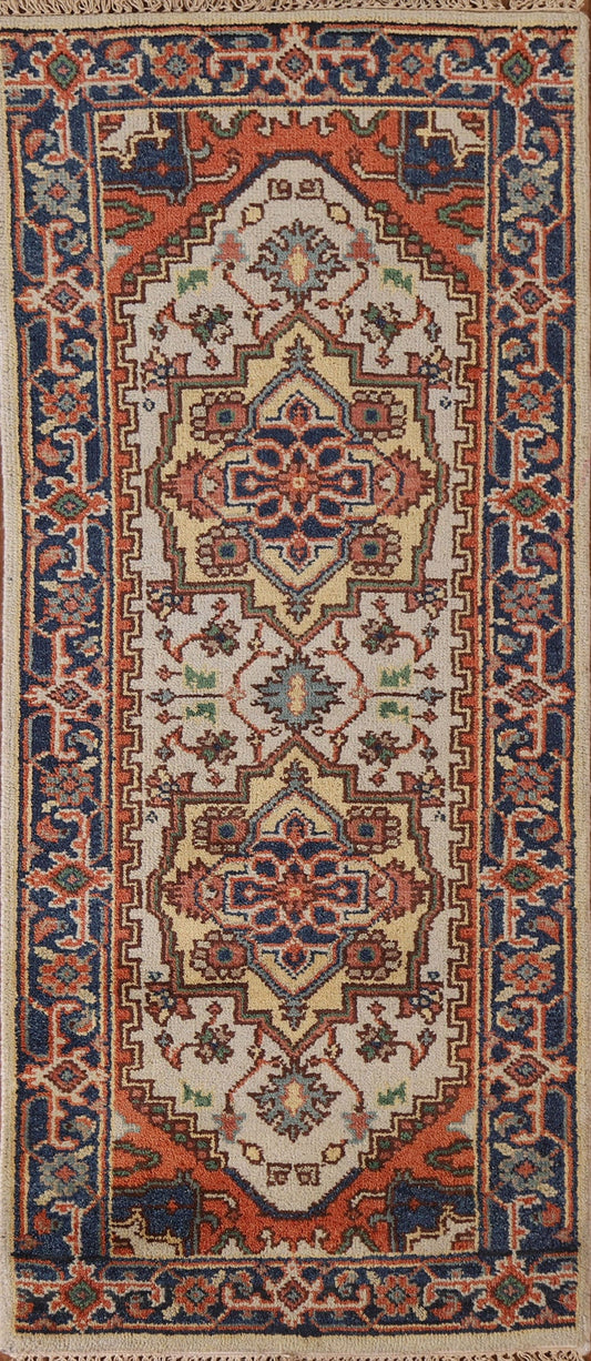 Geometric Heriz Serapi Area Rug 3x6