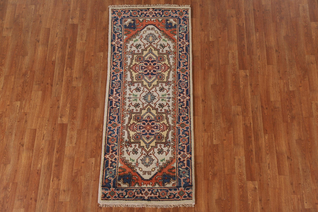 Geometric Heriz Serapi Area Rug 3x6