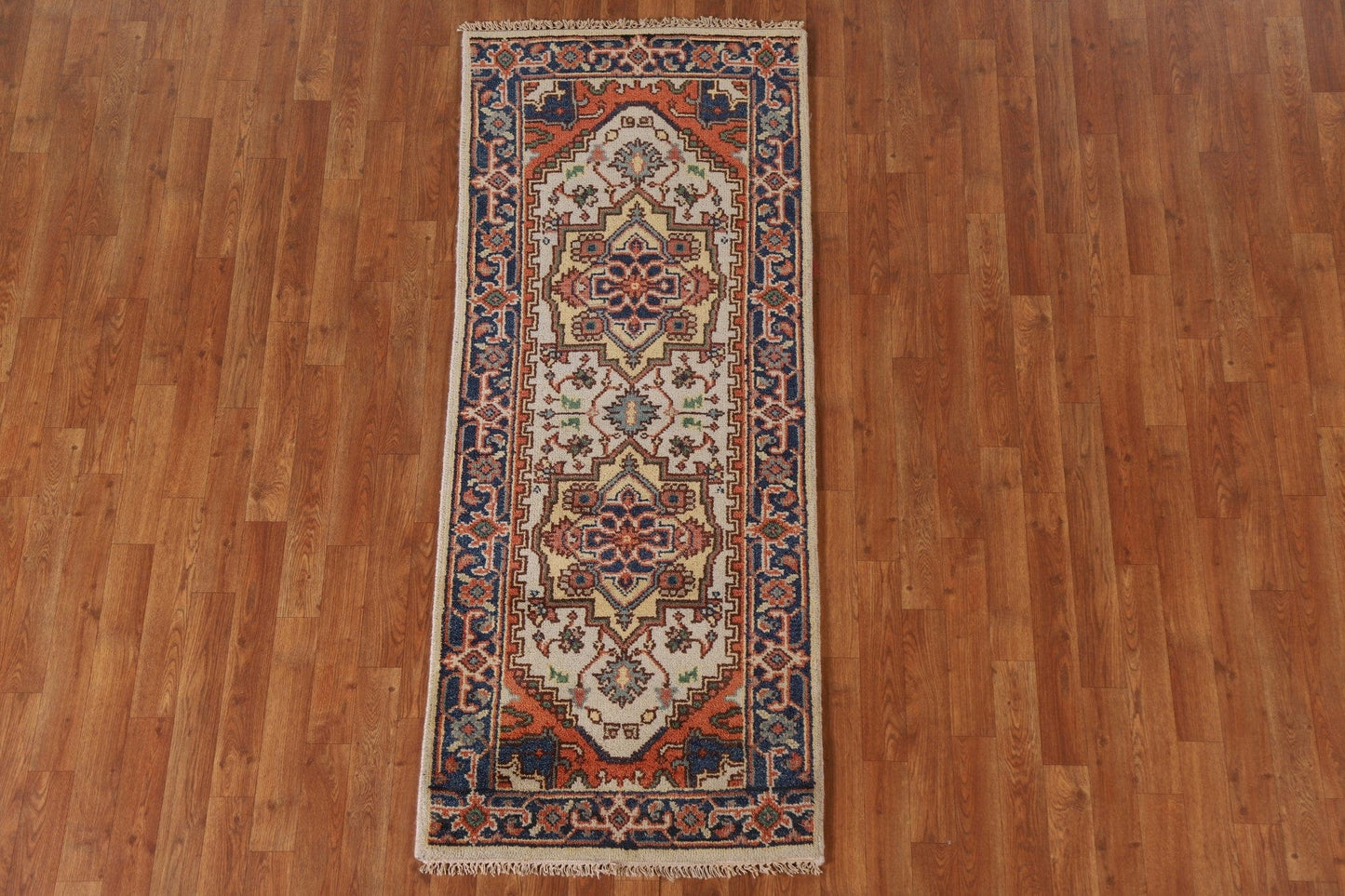 Geometric Heriz Serapi Area Rug 3x6