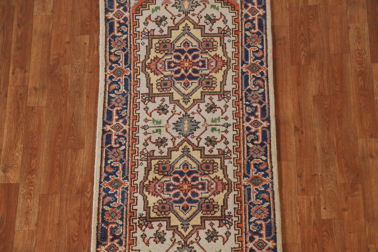 Geometric Heriz Serapi Area Rug 3x6