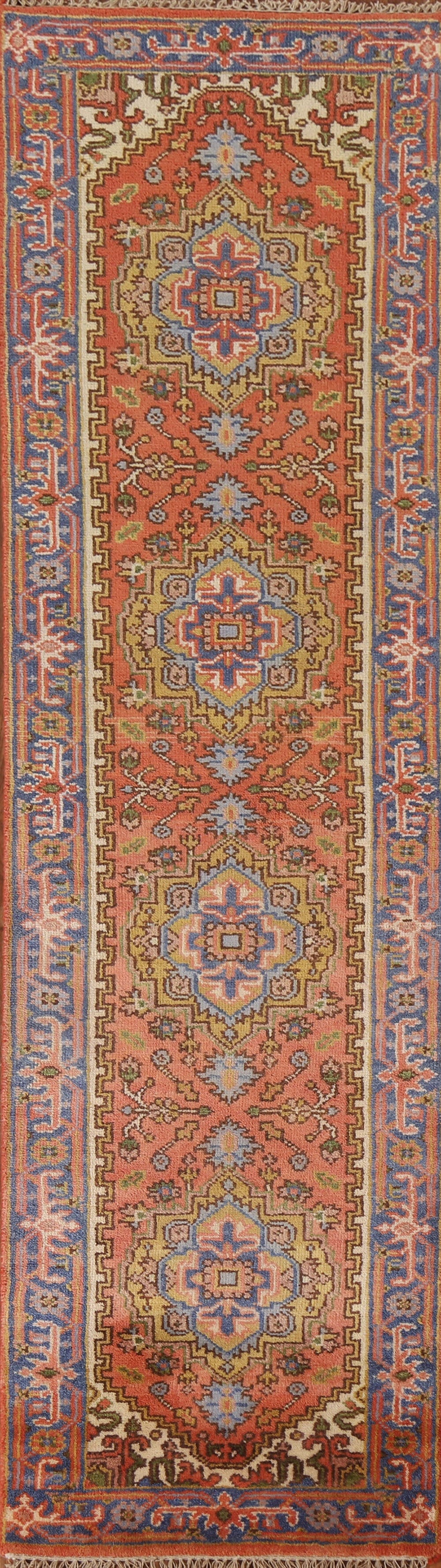 Wool Heriz Serapi Oriental Runner Rug 3x10