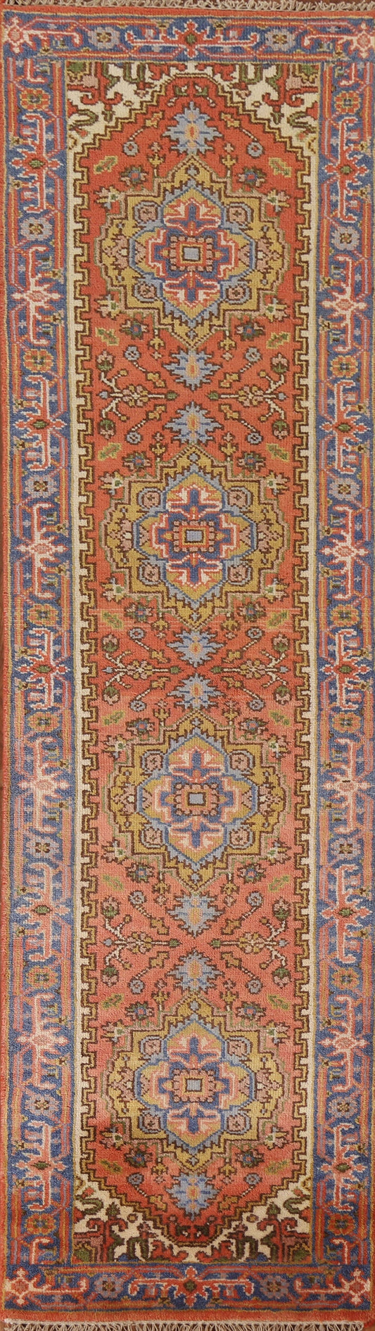 Wool Heriz Serapi Oriental Runner Rug 3x10