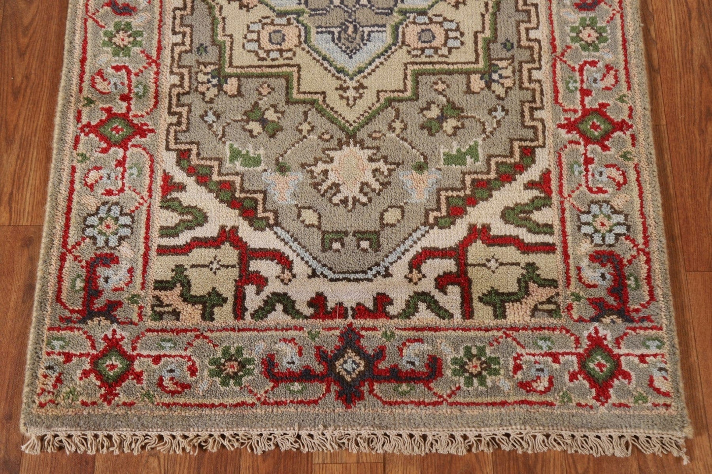 Geometric Heriz Serapi Oriental Runner Rug 3x8