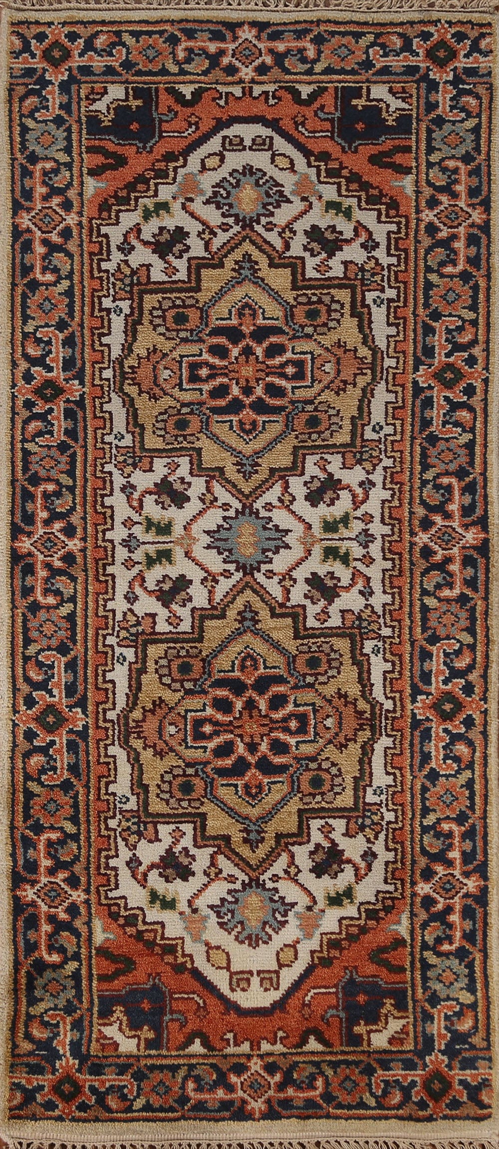 Ivory Heriz Serapi Oriental Wool Rug 3x6