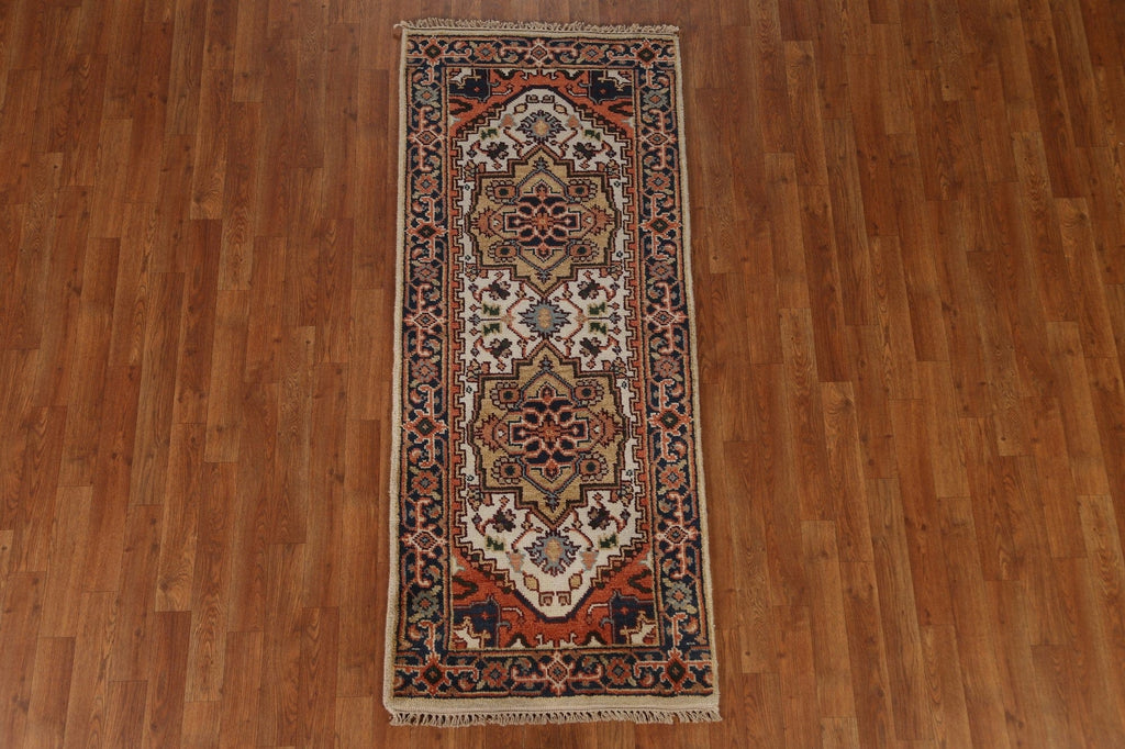 Ivory Heriz Serapi Oriental Wool Rug 3x6