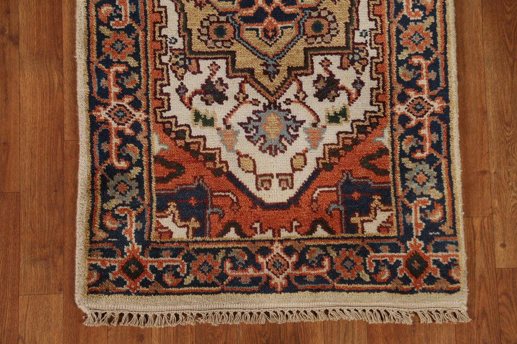 Ivory Heriz Serapi Oriental Wool Rug 3x6