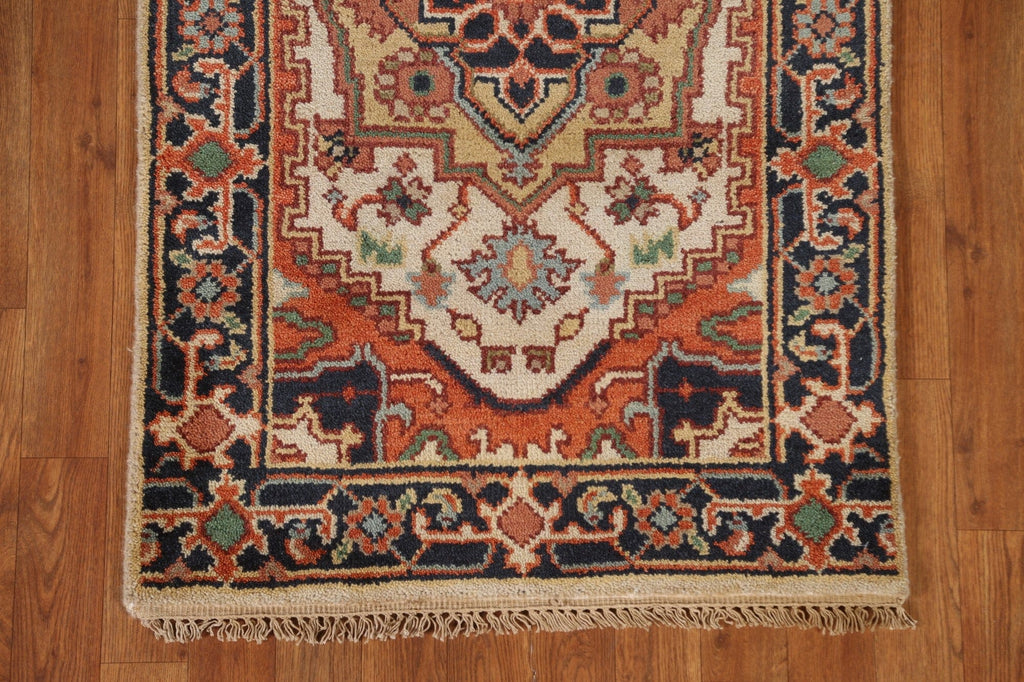 Geometric Heriz Serapi Oriental Runner Rug 3x10