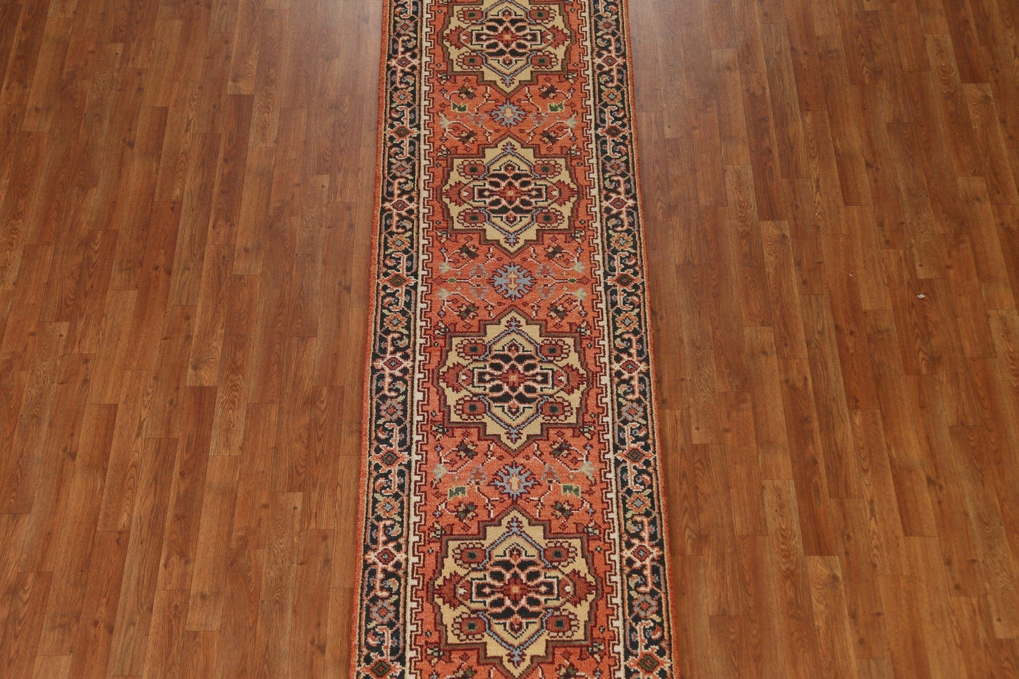 Geometric Heriz Serapi Oriental Runner Rug 3x10