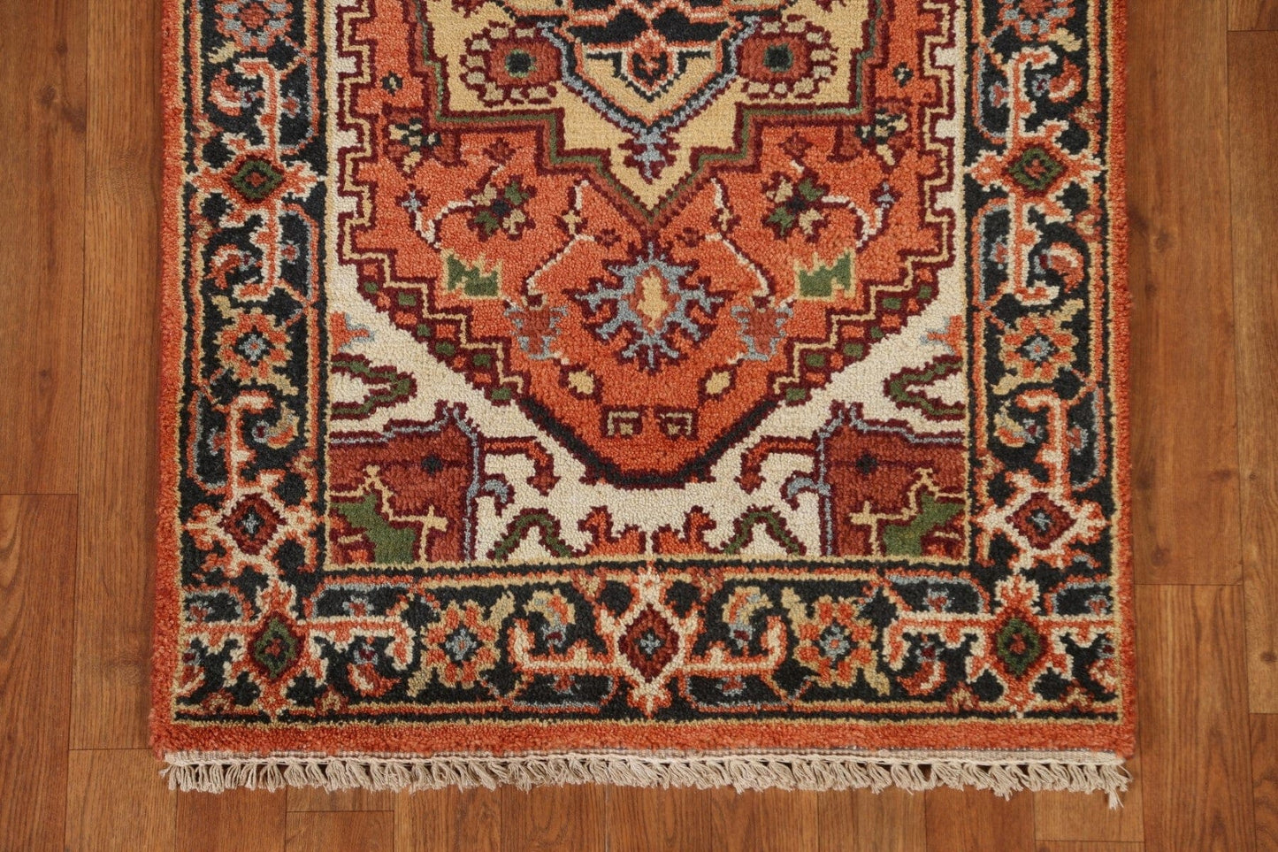 Geometric Heriz Serapi Oriental Runner Rug 3x10