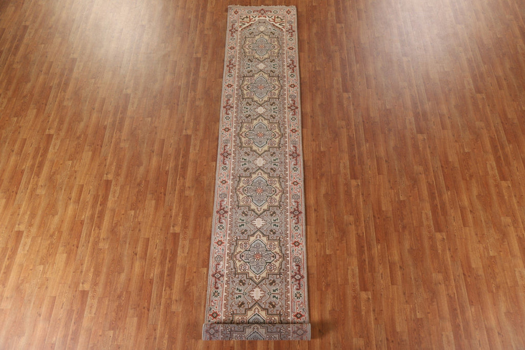 Wool Heriz Serapi Oriental Runner Rug 3x14