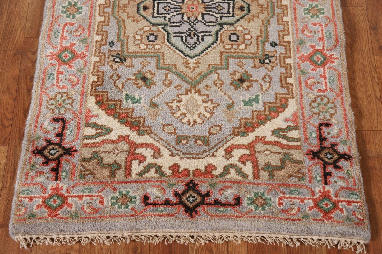 Geometric Heriz Serapi Oriental Runner Rug 3x12