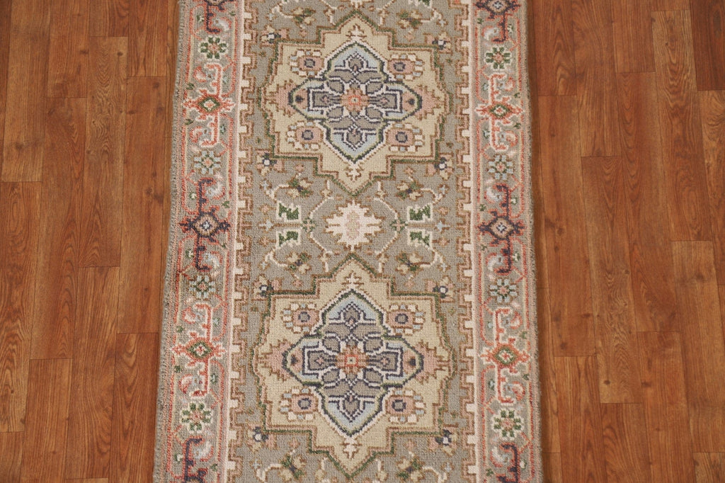 Geometric Heriz Serapi Oriental Wool Rug 3x6