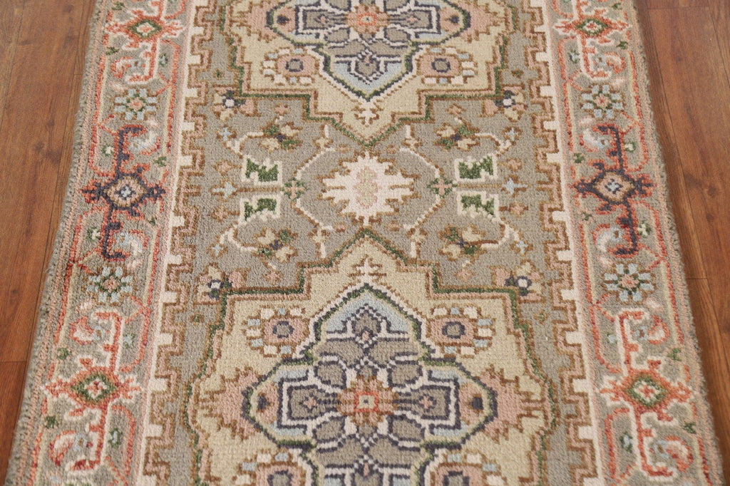 Geometric Heriz Serapi Oriental Wool Rug 3x6