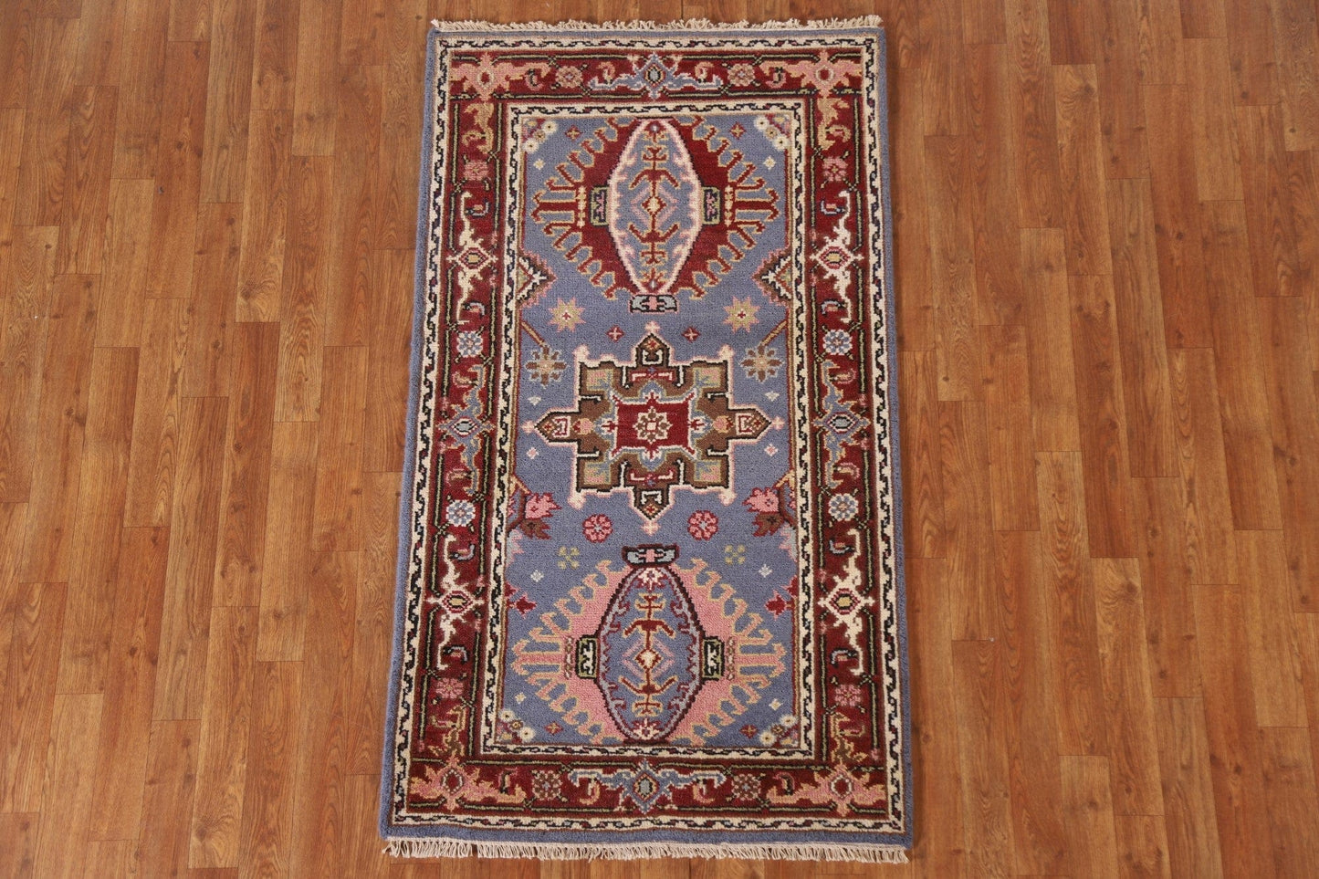 Geometric Heriz Serapi Area Rug 3x5