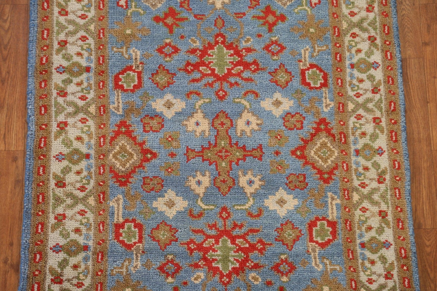 Geometric Heriz Serapi Hand-Knotted Rug 3x5