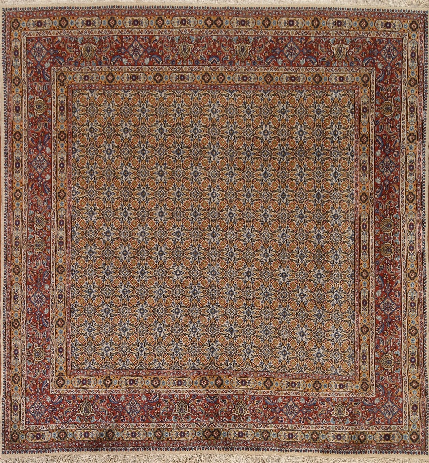 Vintage Mood Persian Square Rug 6x6