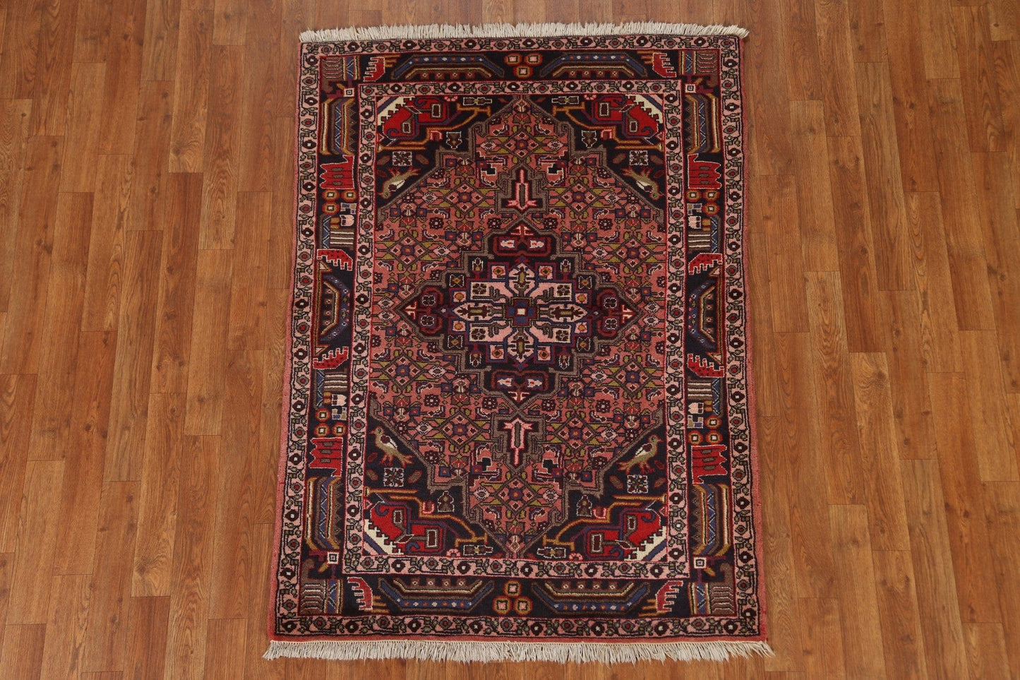 Handmade Zanjan Persian Area Rug 4x5