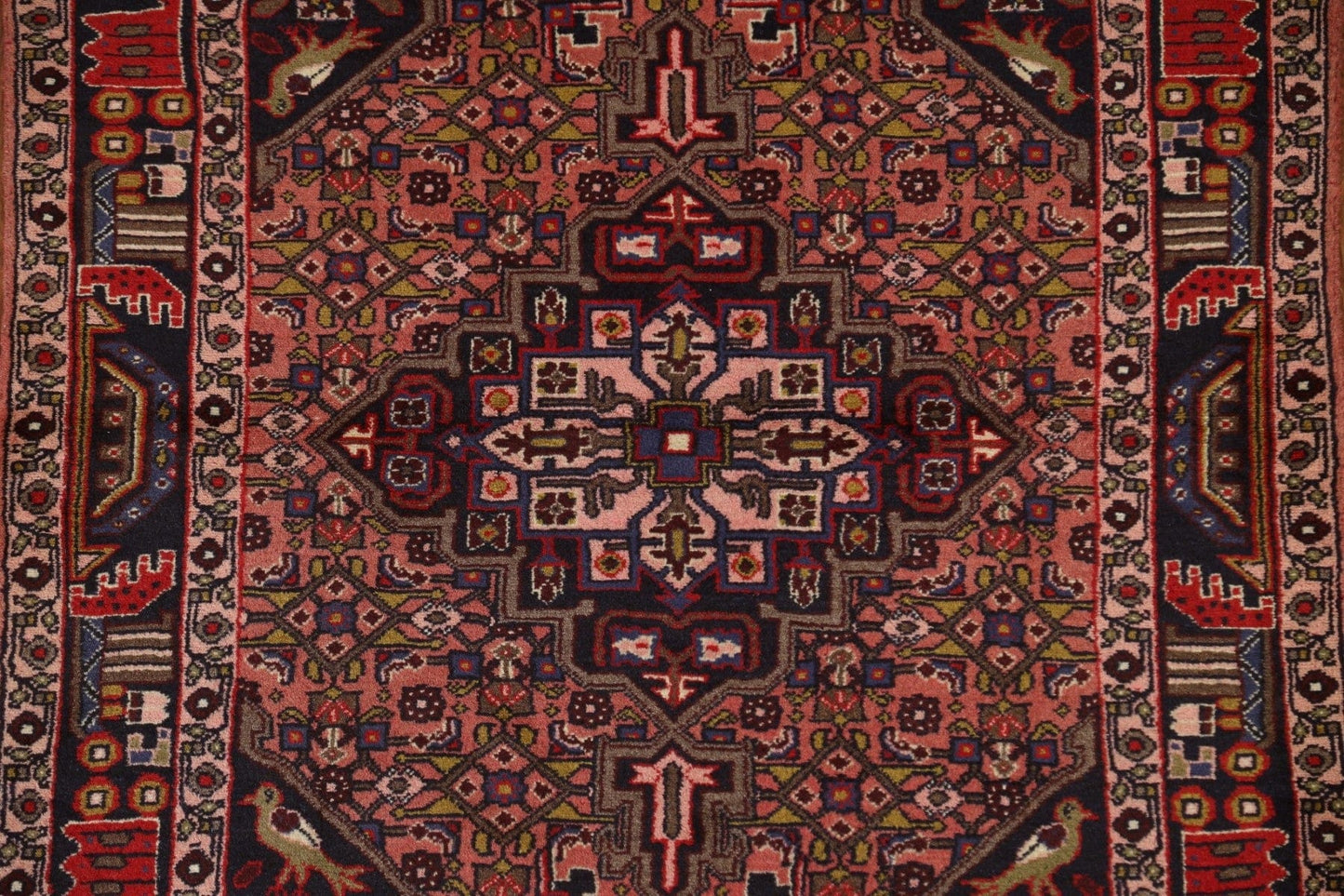 Handmade Zanjan Persian Area Rug 4x5