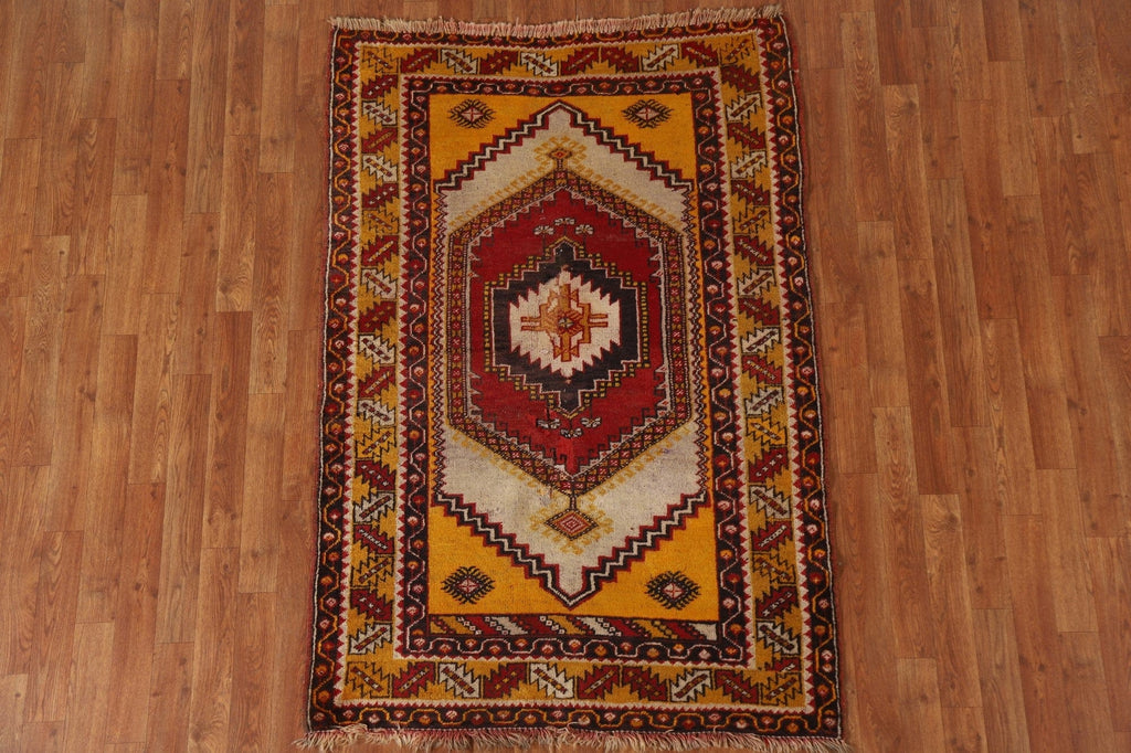 Antique Anatolian Turkish Area Rug 4x6