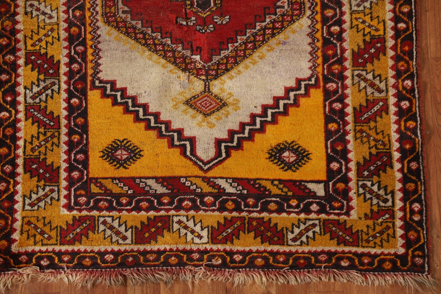 Antique Anatolian Turkish Area Rug 4x6