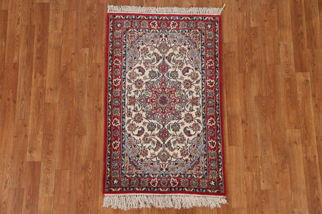 Vegetable Dye Isfahan Handmade Persian Rug 2x4