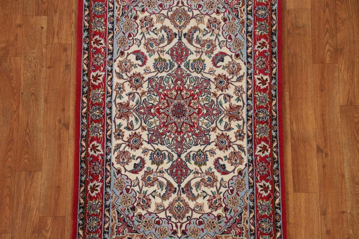 Vegetable Dye Isfahan Handmade Persian Rug 2x4