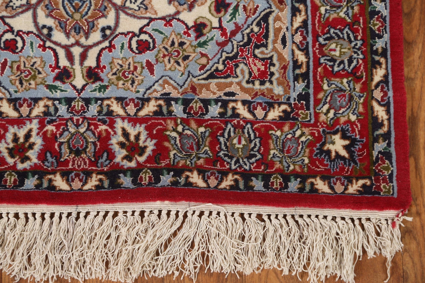 Vegetable Dye Isfahan Handmade Persian Rug 2x4