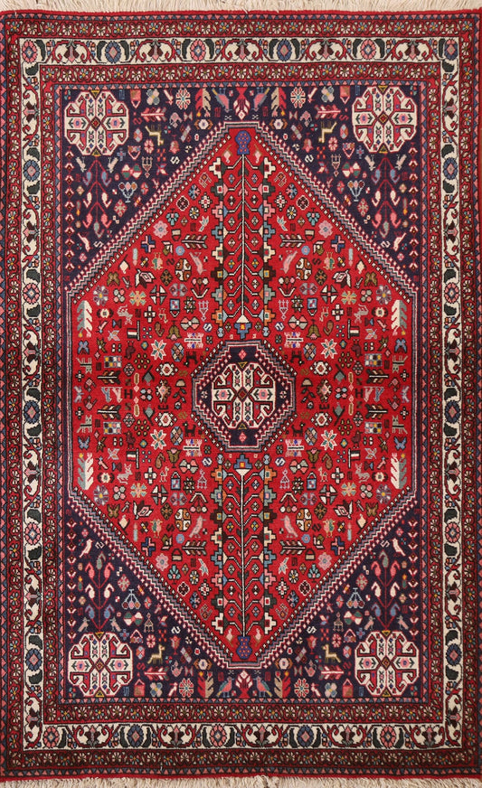 Tribal Geometric Abadeh Persian Rug 3x5