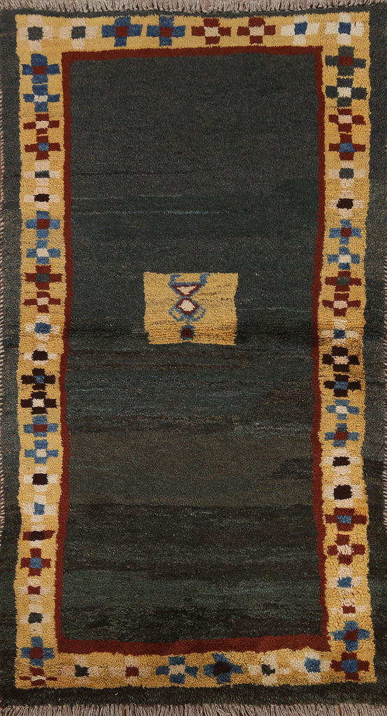 Tribal Gabbeh Persian Area Rug 3x6