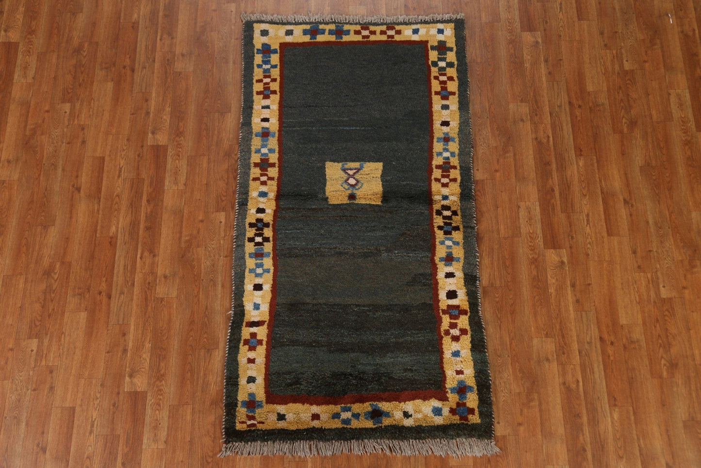 Tribal Gabbeh Persian Area Rug 3x6