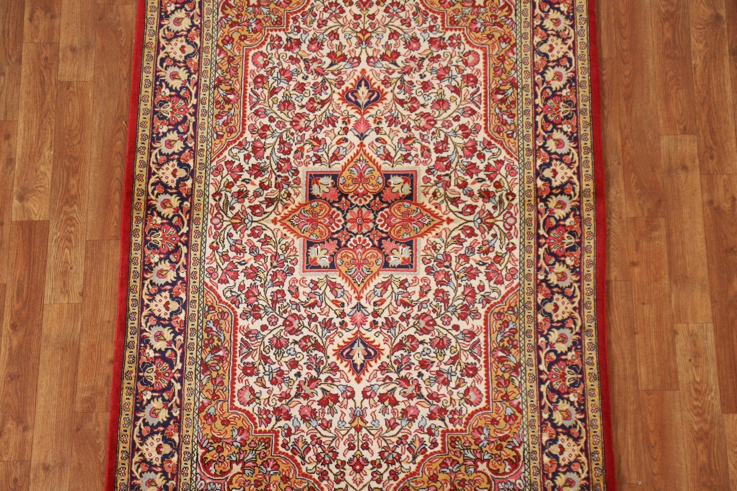 Vegetable Dye Qum Persian Area Rug 4x5