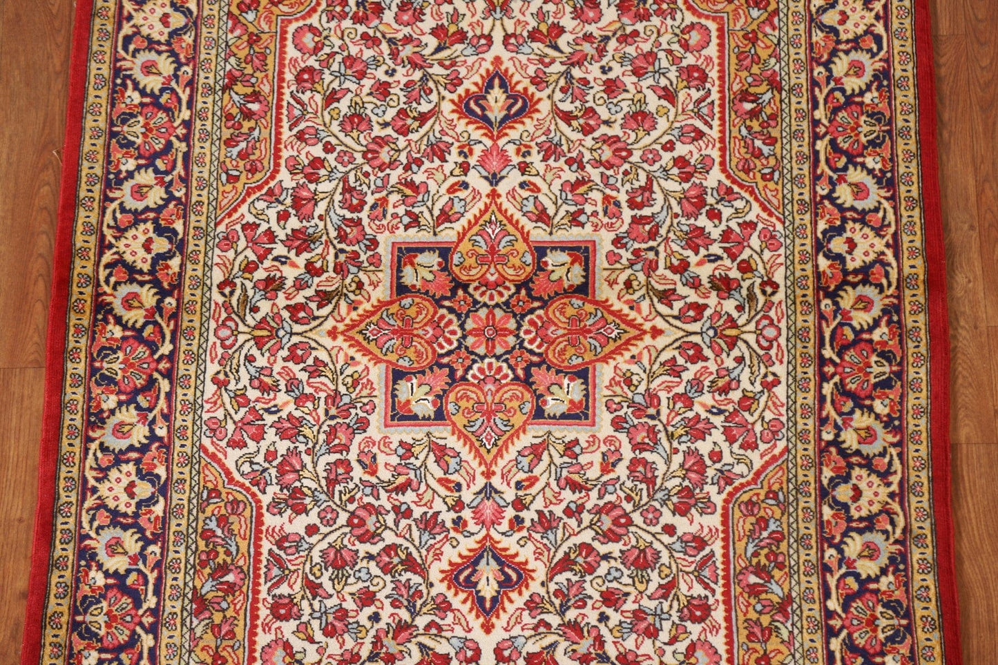 Vegetable Dye Qum Persian Area Rug 4x5