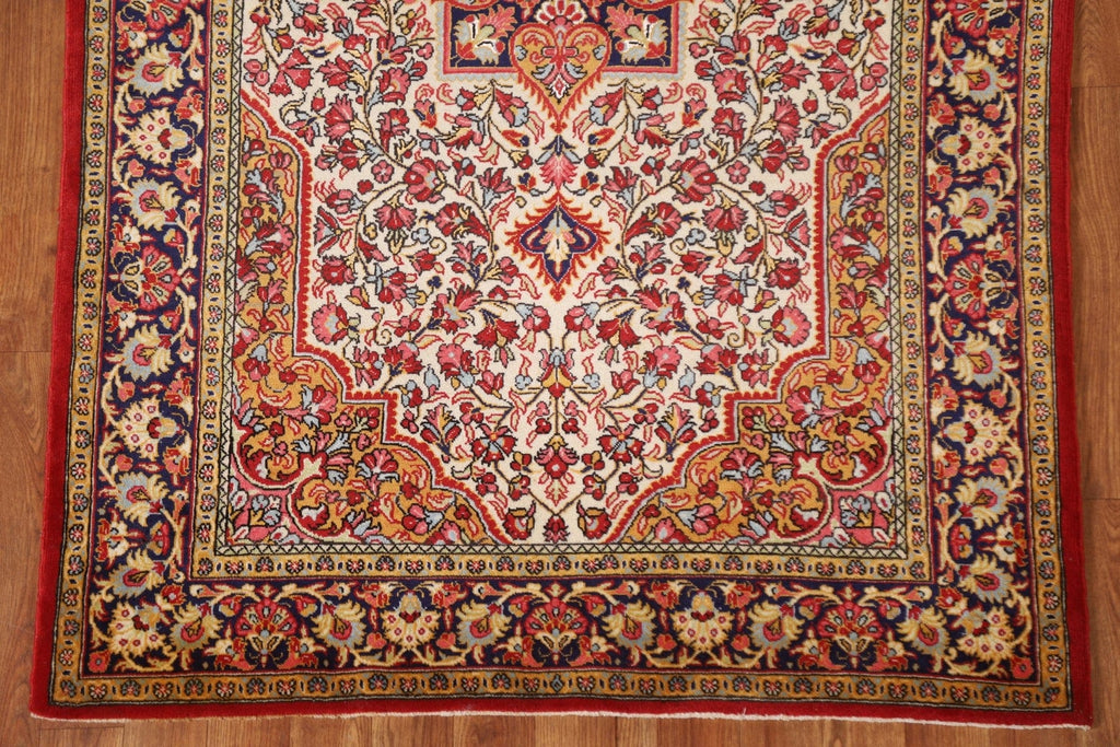 Vegetable Dye Qum Persian Area Rug 4x5