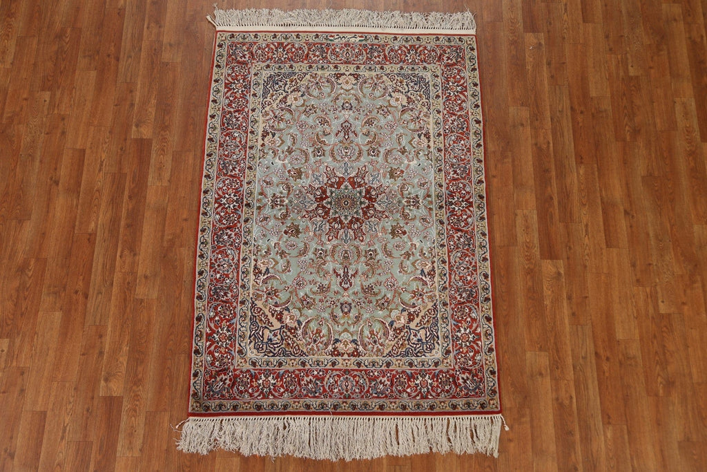 Vegetable Dye Isfahan Persian Area Rug 4x5