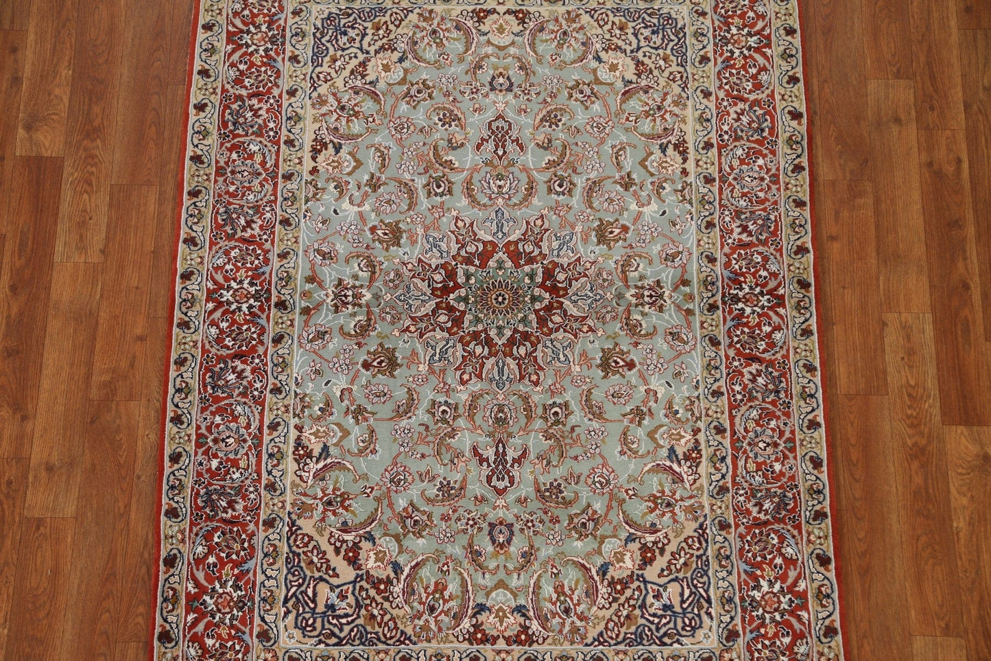 Vegetable Dye Isfahan Persian Area Rug 4x5