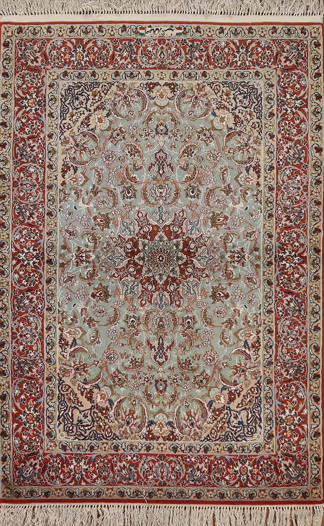 Vegetable Dye Isfahan Persian Area Rug 4x5